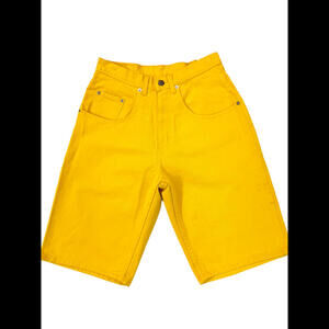 Jordache Original Jeans, Relaxed Fit, Yellow, 100% Cotton Shorts 30, 1990’s Vtg